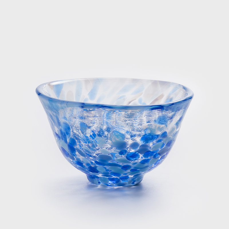 津輕 日製手作 50ml 玻璃清酒杯│藍海│單品_0