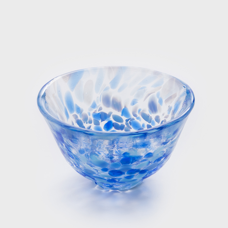 津輕 日製手作 50ml 玻璃清酒杯│藍海│單品_1