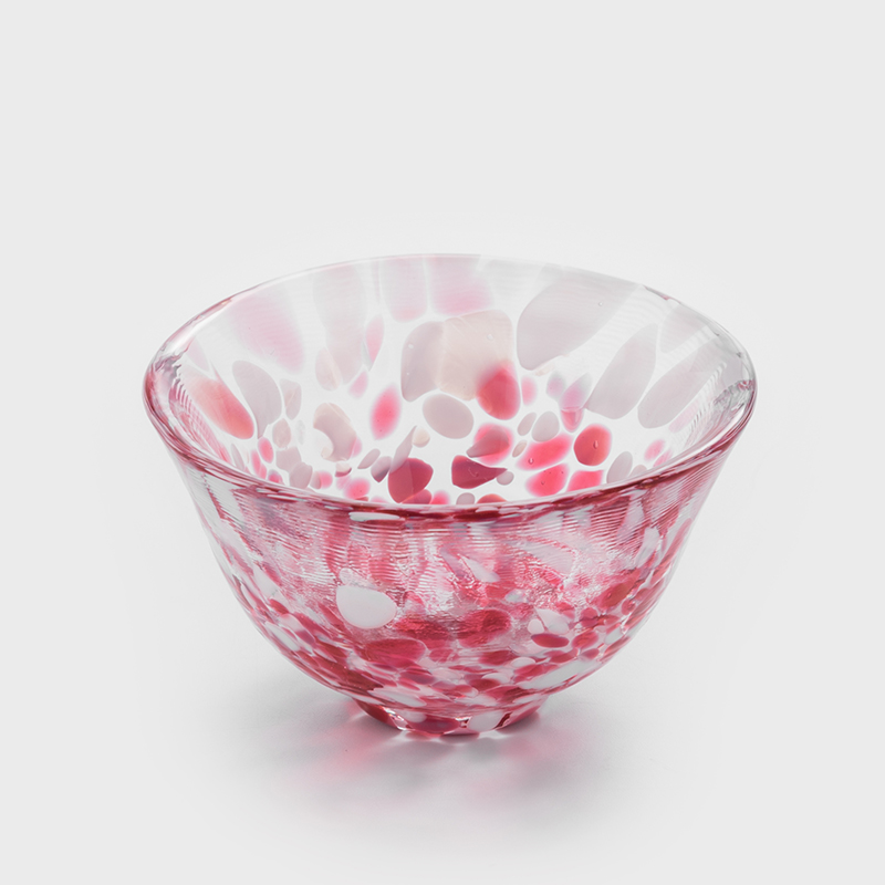 津輕 日製手作 50ml 玻璃清酒杯│粉櫻│單品_0