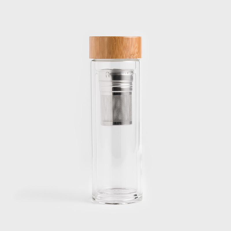 Simple 500ml Double-wall Glass Bottle_0