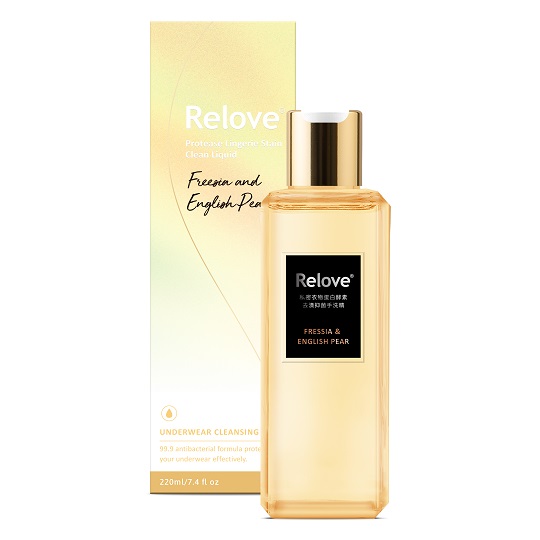 【Relove】秘淨私密衣物蛋白酵素去漬抗菌手洗精220ml(英國梨與小蒼蘭)1瓶_0