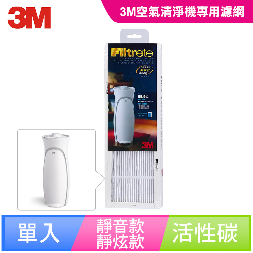 3M 淨呼吸 超濾淨型空氣清淨機-靜炫款-專用活性碳替換濾網-CHIMSPD-00UCF-1