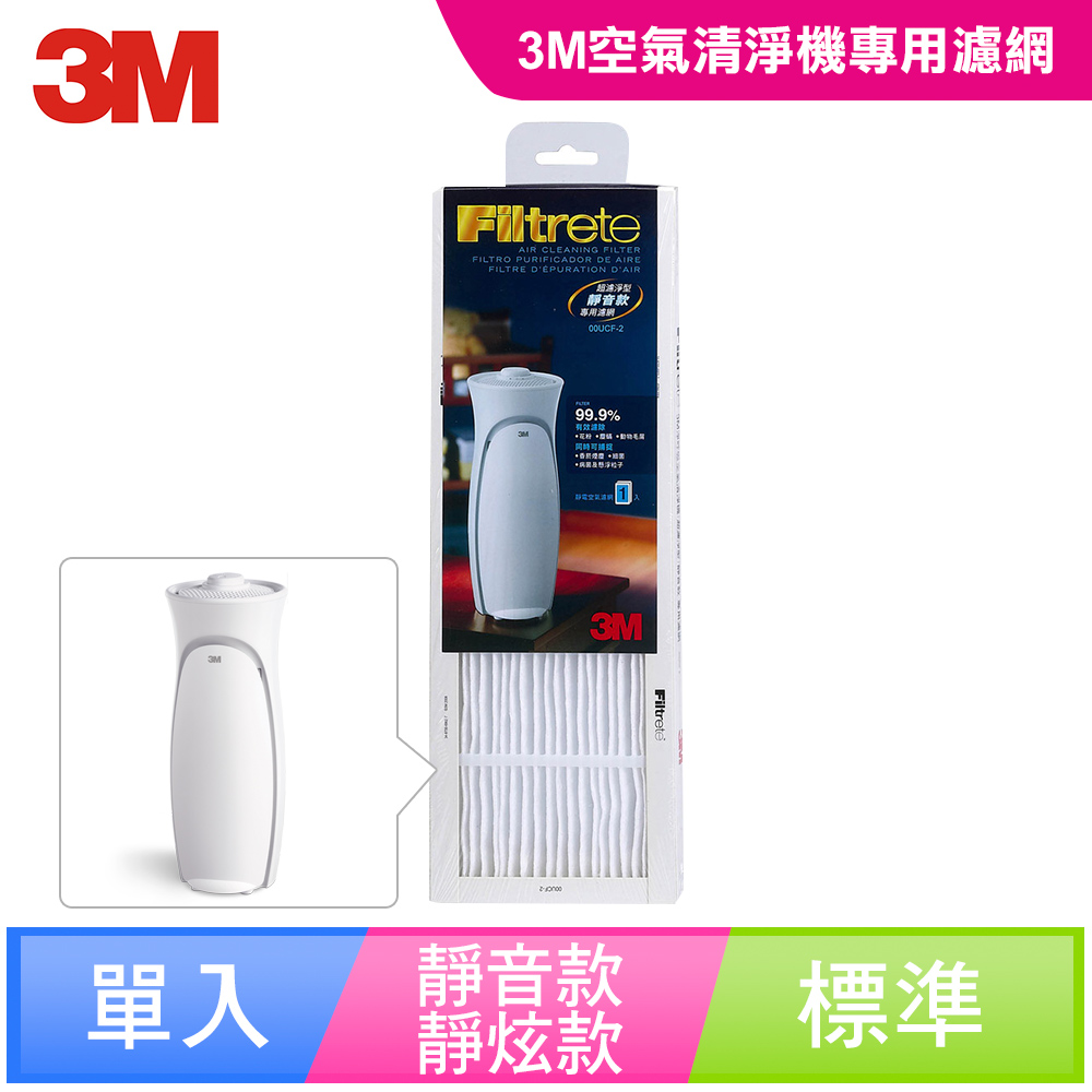 3M 淨呼吸 超濾淨型空氣清淨機-靜音款-專用替換濾網-CHIMSPD-00UCF-2