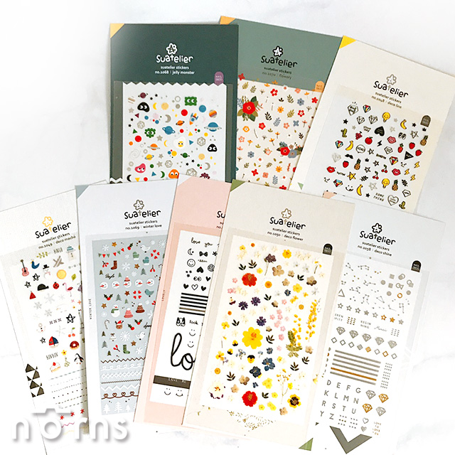 Suatelier Nail Deco Sticker Norns 指甲貼紙美甲貼手帳貼紙韓國裝飾貼紙透明貼花草指甲彩繪 Norns