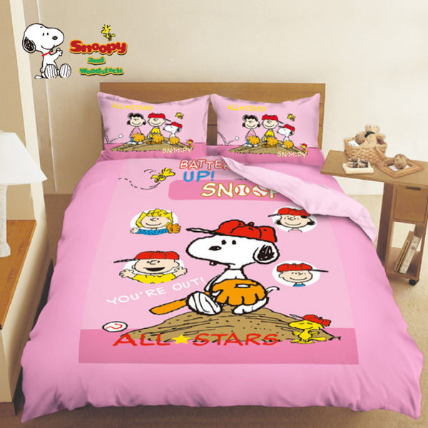 史努比 棒球冬夏兩用被雙人台灣製 全家行動購
