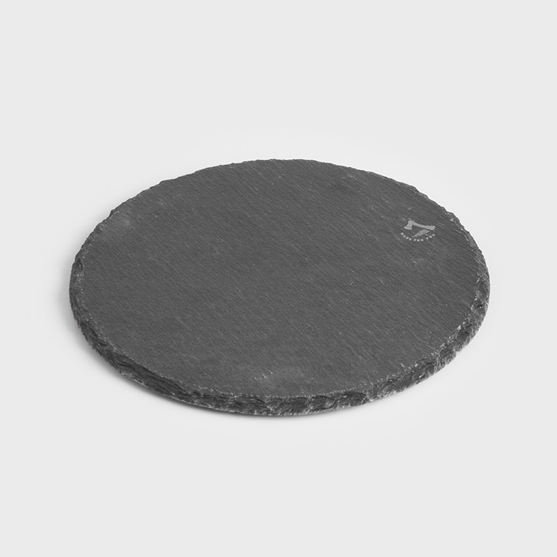 日式 自然風尚 20cm 板岩餐盤｜圓｜單品_1