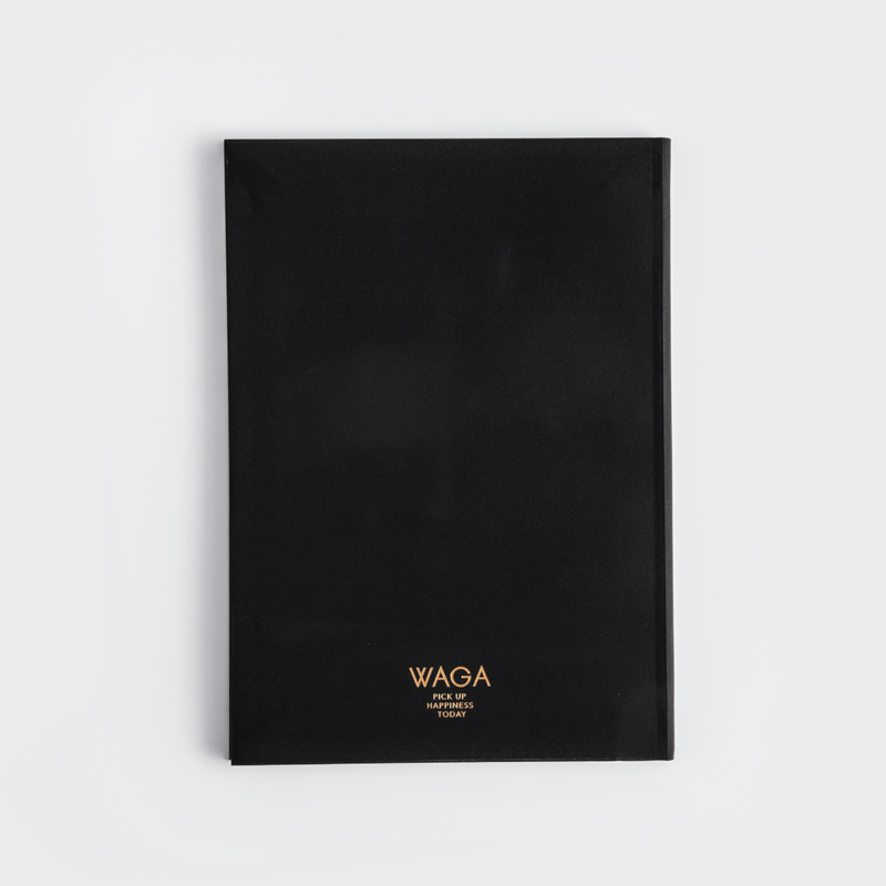WAGA 設計風潮 112p 石頭筆記本│墨黑│單品_0
