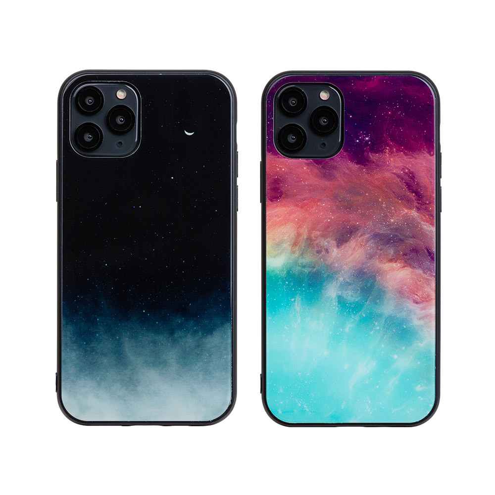 星空玻璃殼iphone 11 Pro Max Xs Xr X Iphone 8 Plus I7 玻璃背蓋手機殼夜空保護殼宇宙星塵手機背蓋軟殼 Arz行動商城