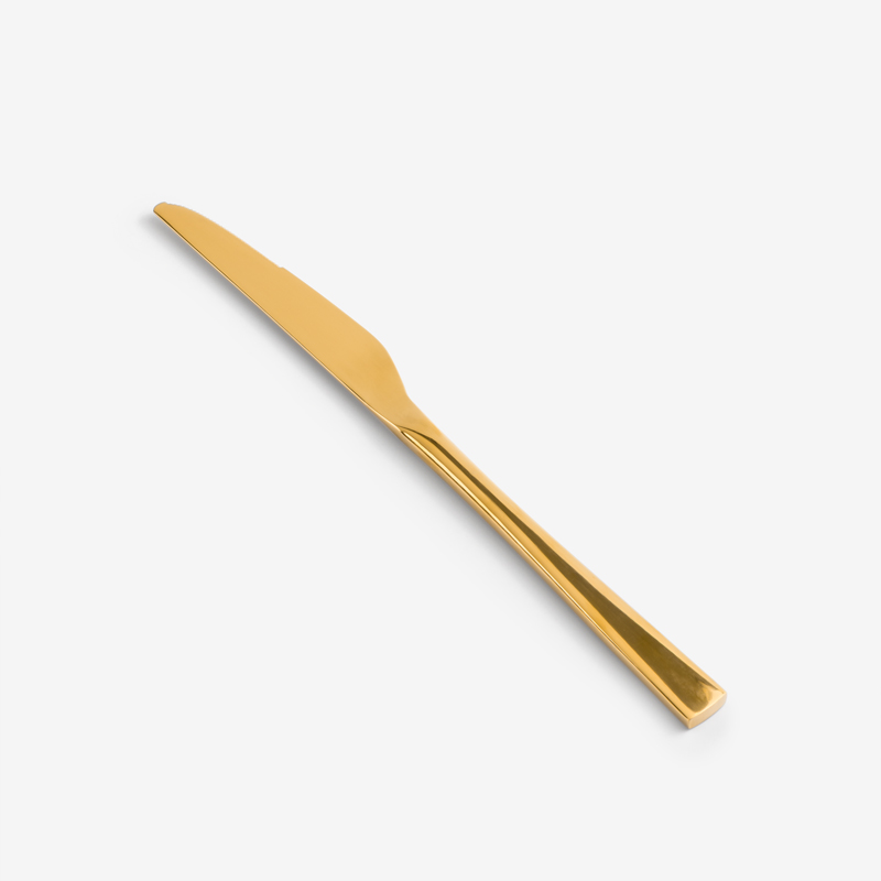 歐式 金陵典雅 23.5cm 不銹鋼主餐刀│亮金_0