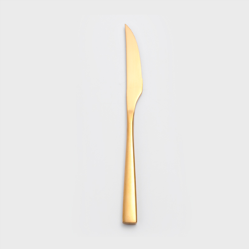歐式 金陵典雅 23.5cm 不銹鋼主餐刀│亮金_1