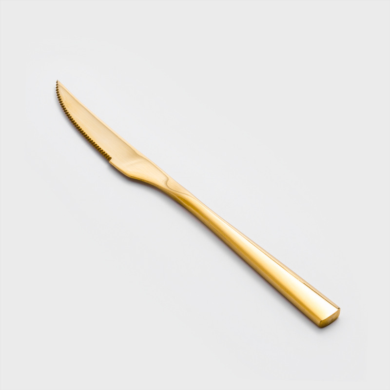 歐式 金陵典雅 23.5cm 不銹鋼主餐刀│亮金_2