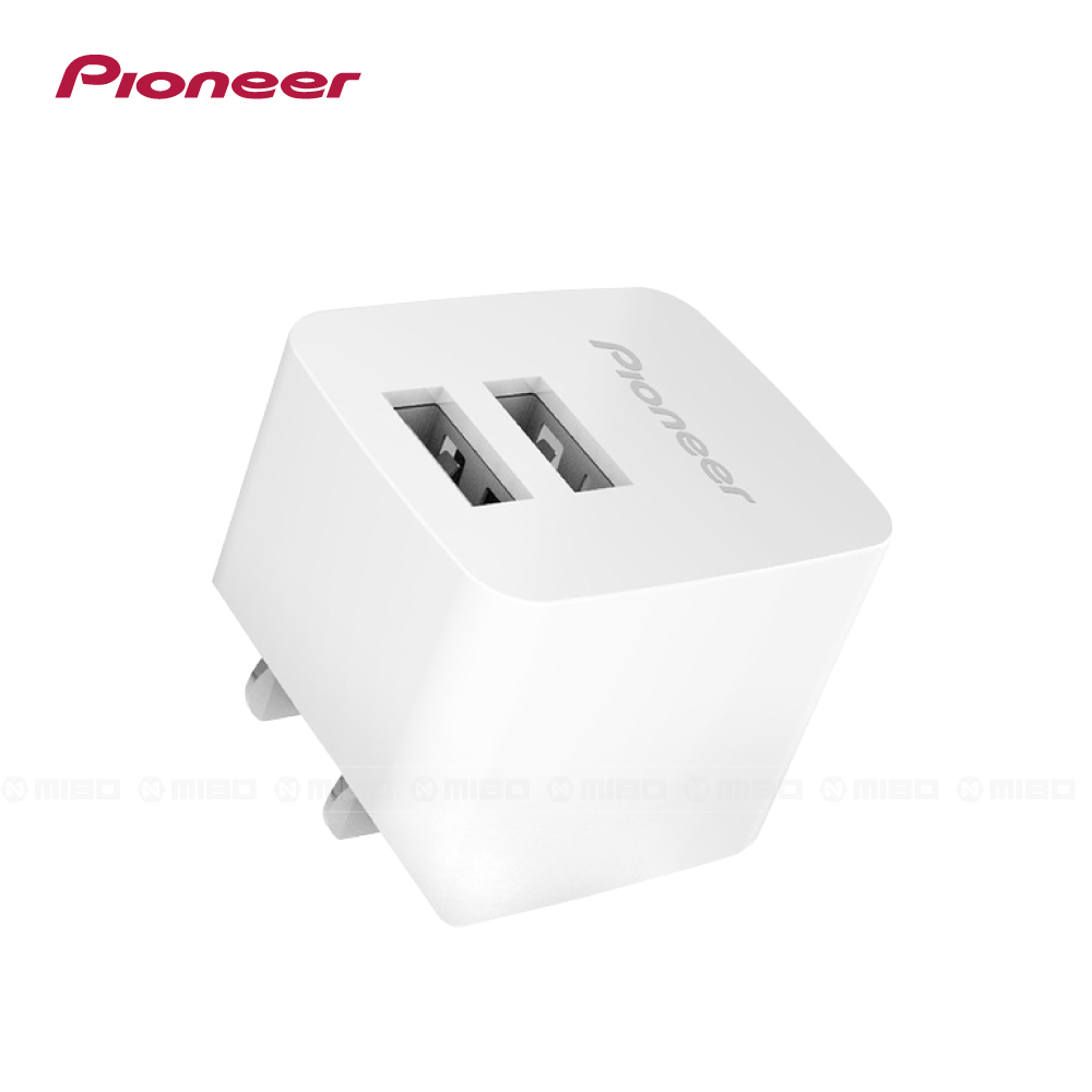 Pioneer 先鋒兩孔usb電源供應器2 4a Mibo 米寶人車生活精品