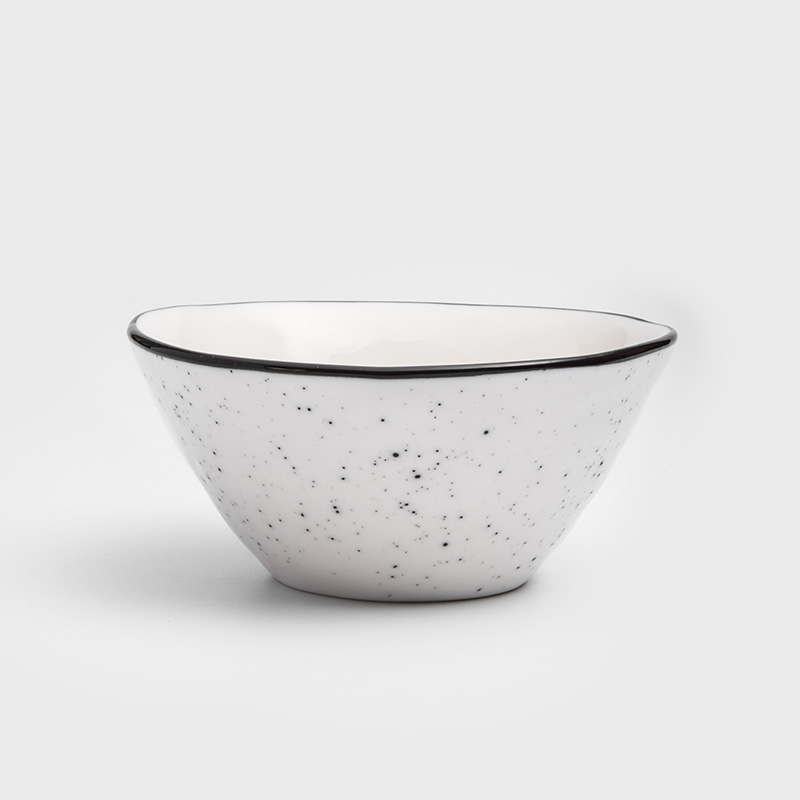 日式 墨灑釉燒 12cm 陶瓷圓碗 │單品_0