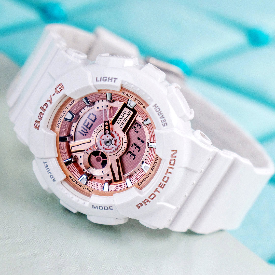 G Shock X Baby G 率性魅力運動情人對錶 黑金x白金ga 110rg 1adr Ba 110 7a1dr 情侶對錶熱賣中 小偉日系