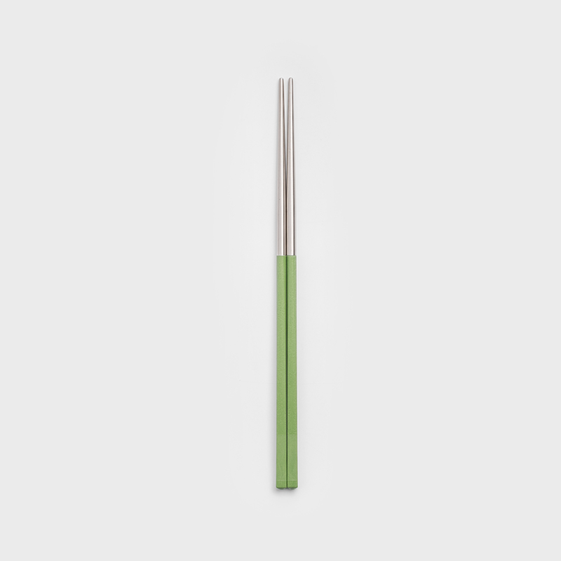 日式 嵌合仿木 22cm 雙材質筷｜青綠｜單品_0