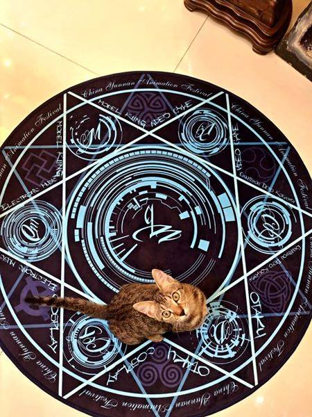 星際揚升魔法陣地墊（魔法陣掛毯聖壇布桌布桌巾地毯沙灘巾居家裝飾拍攝道具cosplay）_2