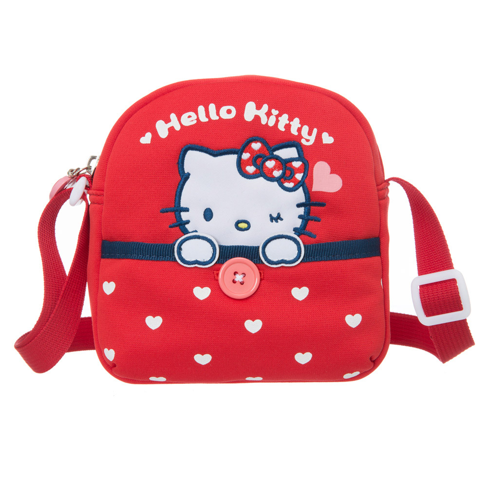 【HELLO KITTY】我愛凱蒂系列-兒童側背包-紅 KT01L02RD (IMKS)