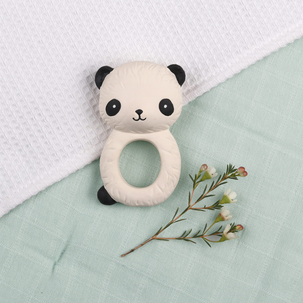 【絕版出清】荷蘭A little lovely company療癒酷黑熊貓橡膠固齒器_2