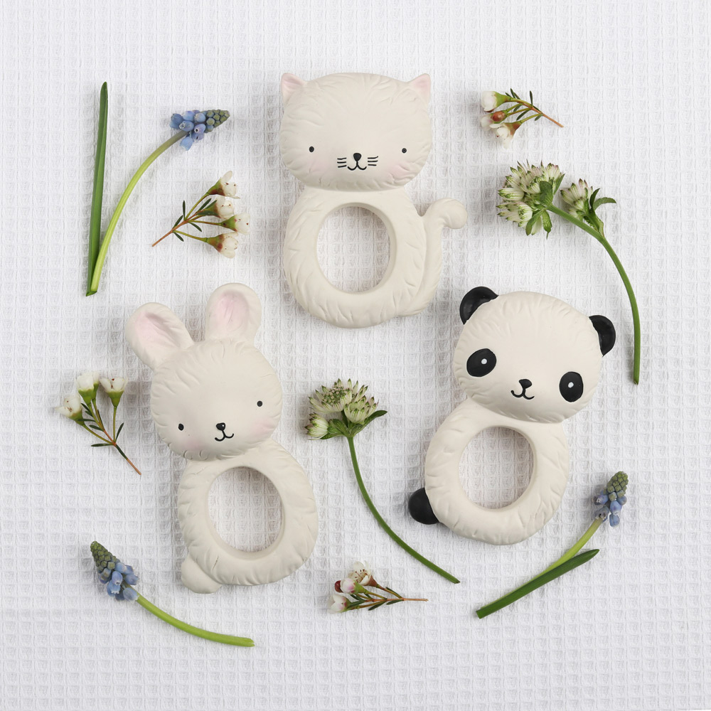 【絕版出清】荷蘭A little lovely company療癒酷黑熊貓橡膠固齒器_6