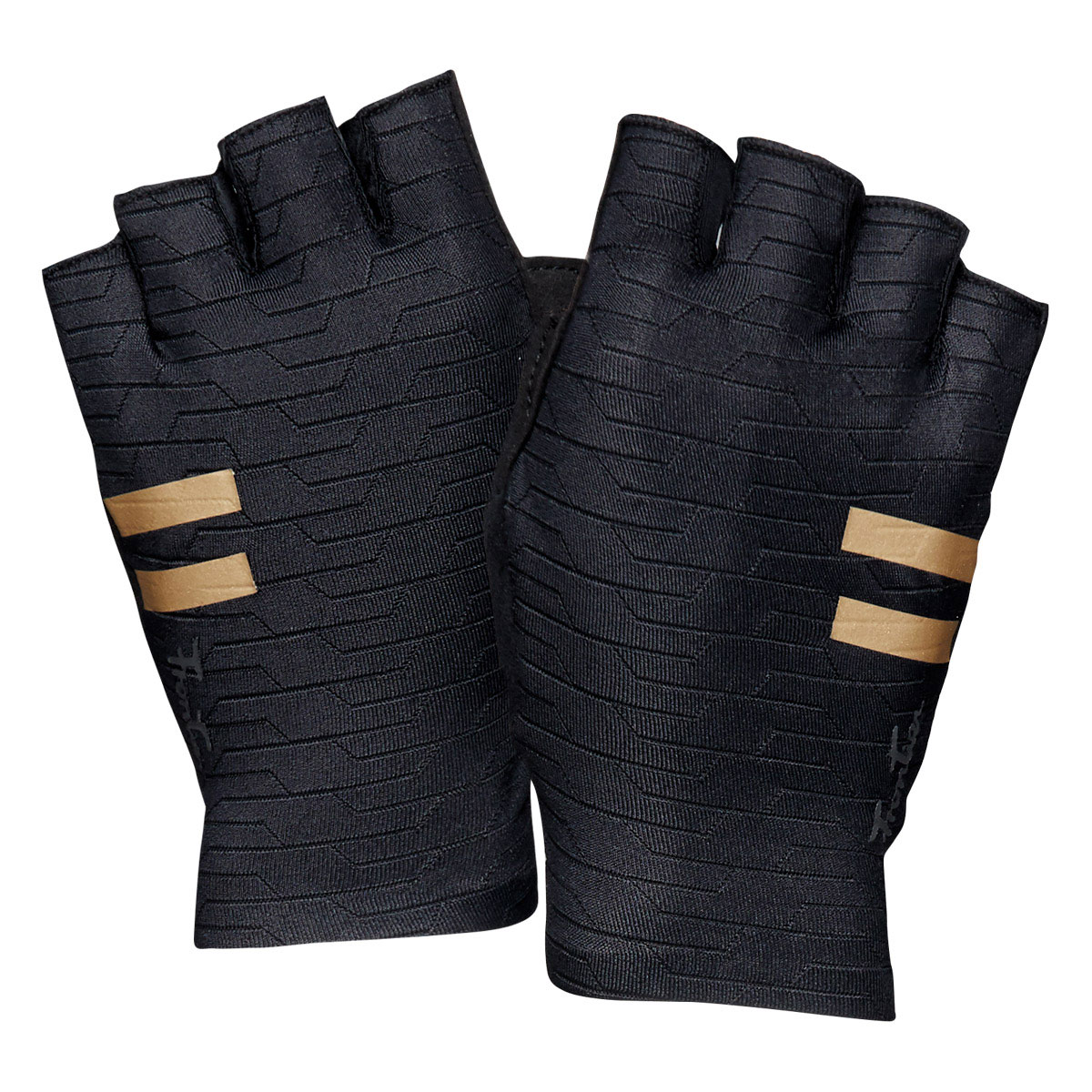 Trends Mitts 型格半指手套（黑金）_0