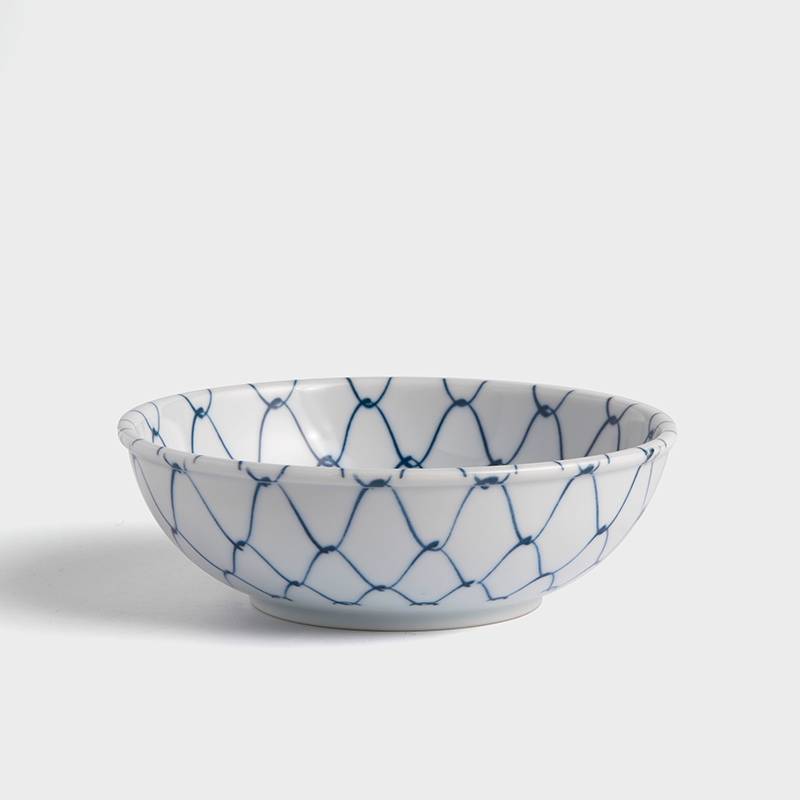 Netted 16cm Ceramic Bowl | Blue_0