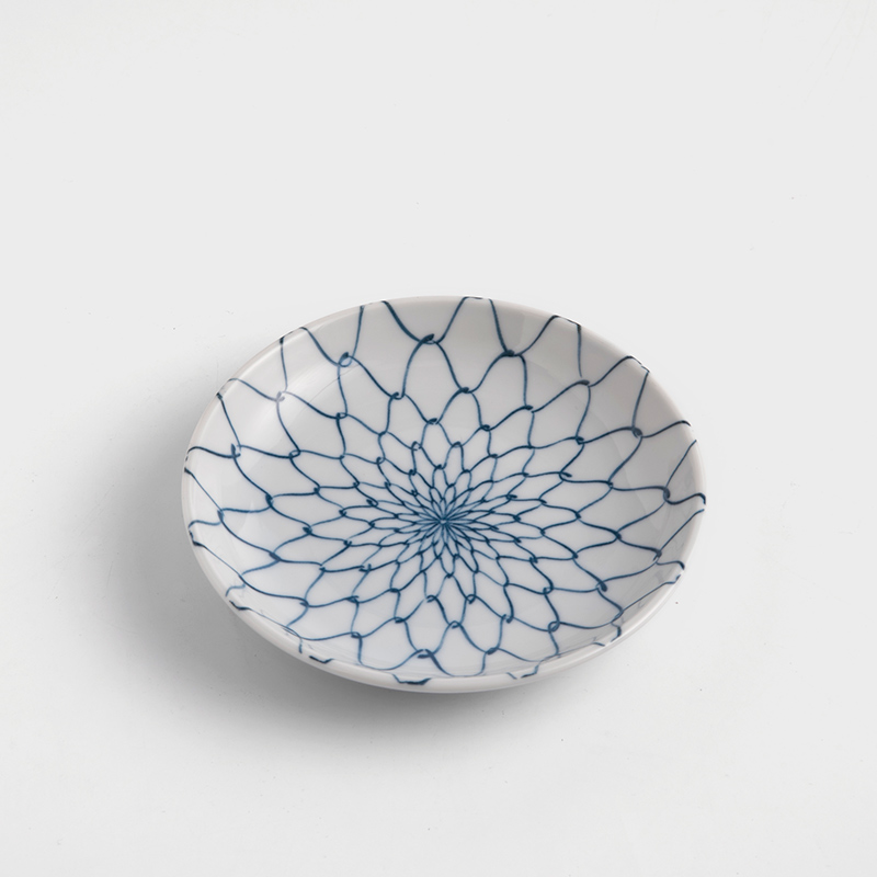 Netted 13.5cm Ceramic Plate | Blue_0