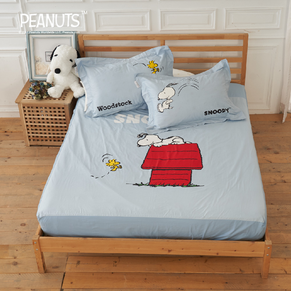 Snoopy床包組 內含床包 枕套 精梳美國棉 Sn76與你相遇 Austin Home 奧斯汀寢飾