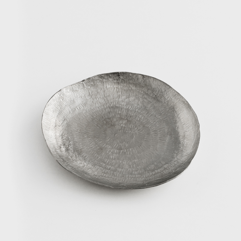 職人 錘目工藝 15.5cm 錫器淺盤｜放射｜單品_2