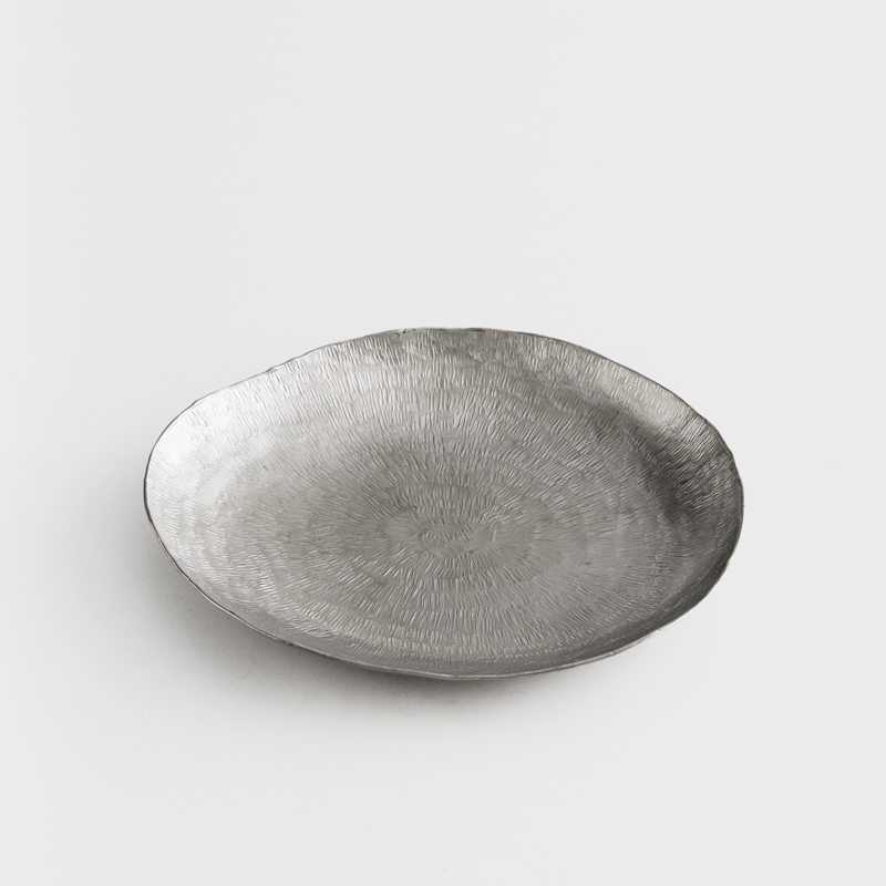 職人 錘目工藝 15.5cm 錫器淺盤｜放射｜單品_5