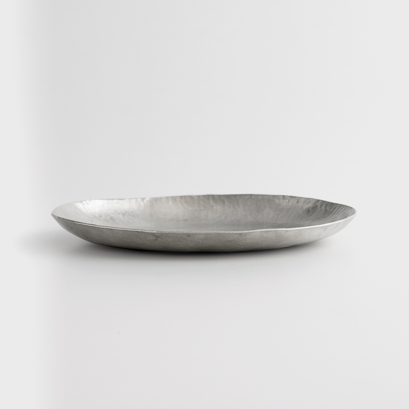 職人 錘目工藝 17.5cm 錫器淺盤｜錘目｜單品_2