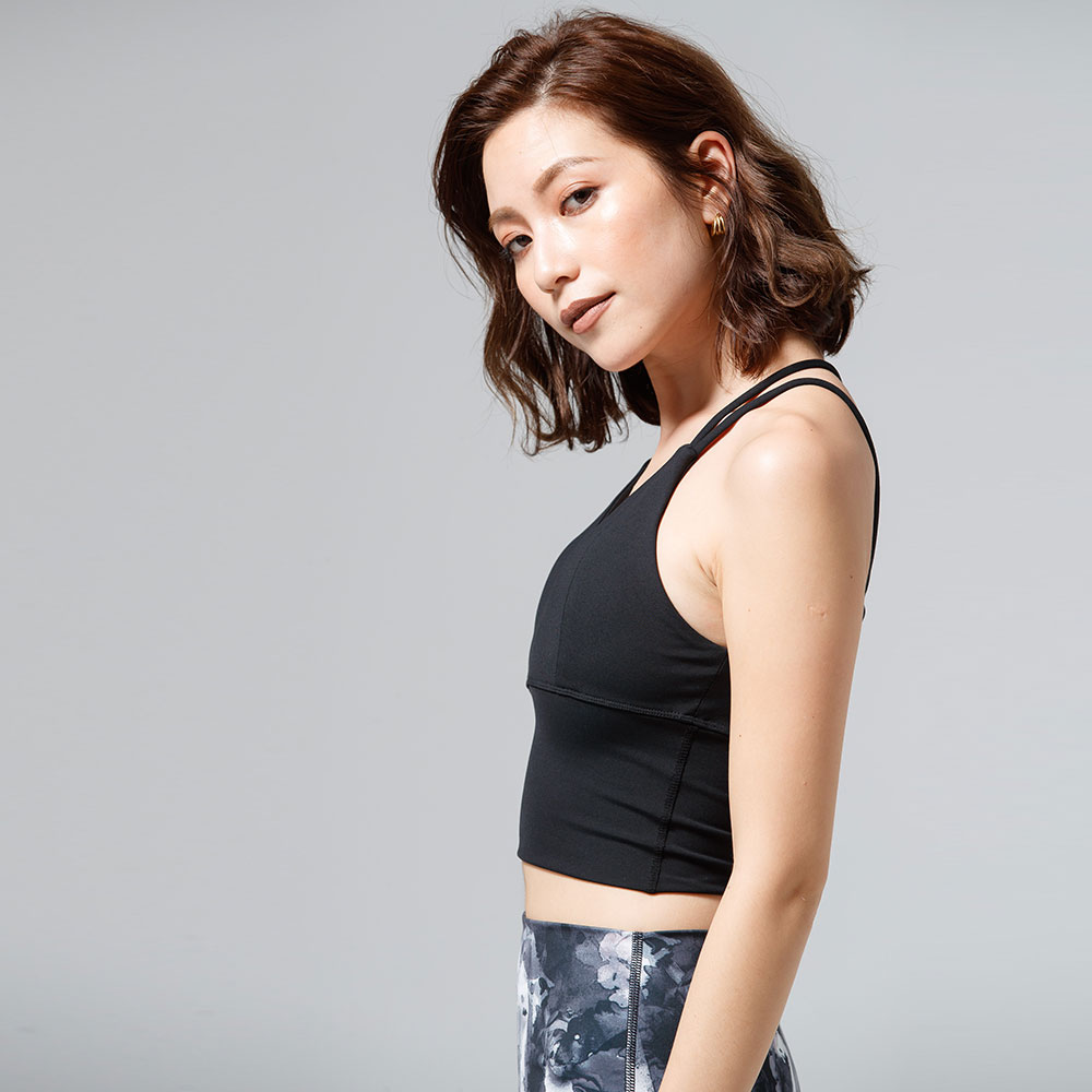 Lady美背瑜珈運動內衣-Black_1