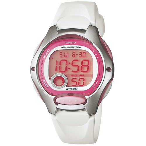 【 高CP值首選】現貨 CASIO 卡西歐 LW-200-7A 童年時光數位電子橡膠腕錶/白x銀框 LW-200-7AVDF 十年電力 計時碼錶 兩地時間 自動日曆 手錶 公司貨保固 熱賣中!_1