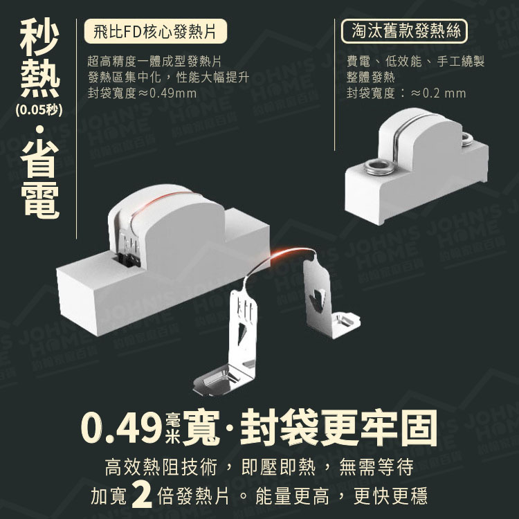 飛比迷你便攜滑蓋封口機 即壓即熱 磁鐵掌上熱封機 包裝袋密封器 零食封口器 封袋機 熱縮袋【ZJ0102】《約翰家庭百貨_3