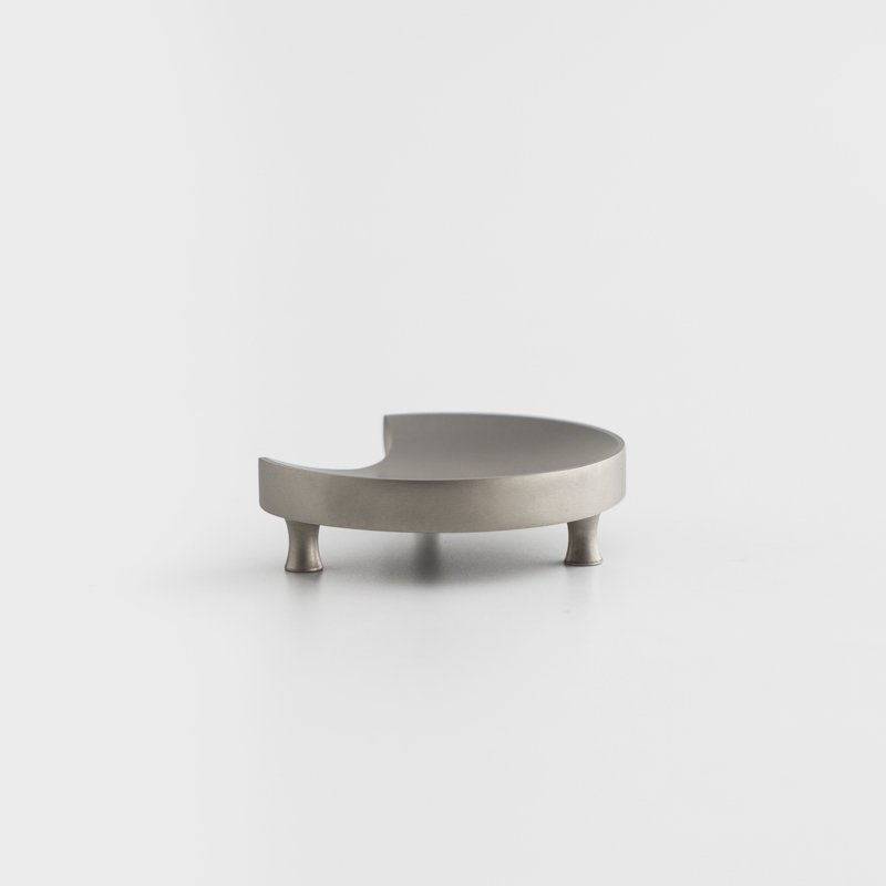 歐式 漸盈凹月 3.5cm 金屬筷架│銀│單品_3