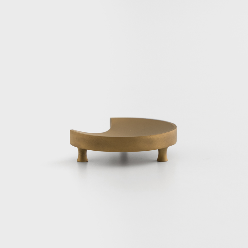 歐式 漸盈凹月 3.5cm 金屬筷架│金│單品_3