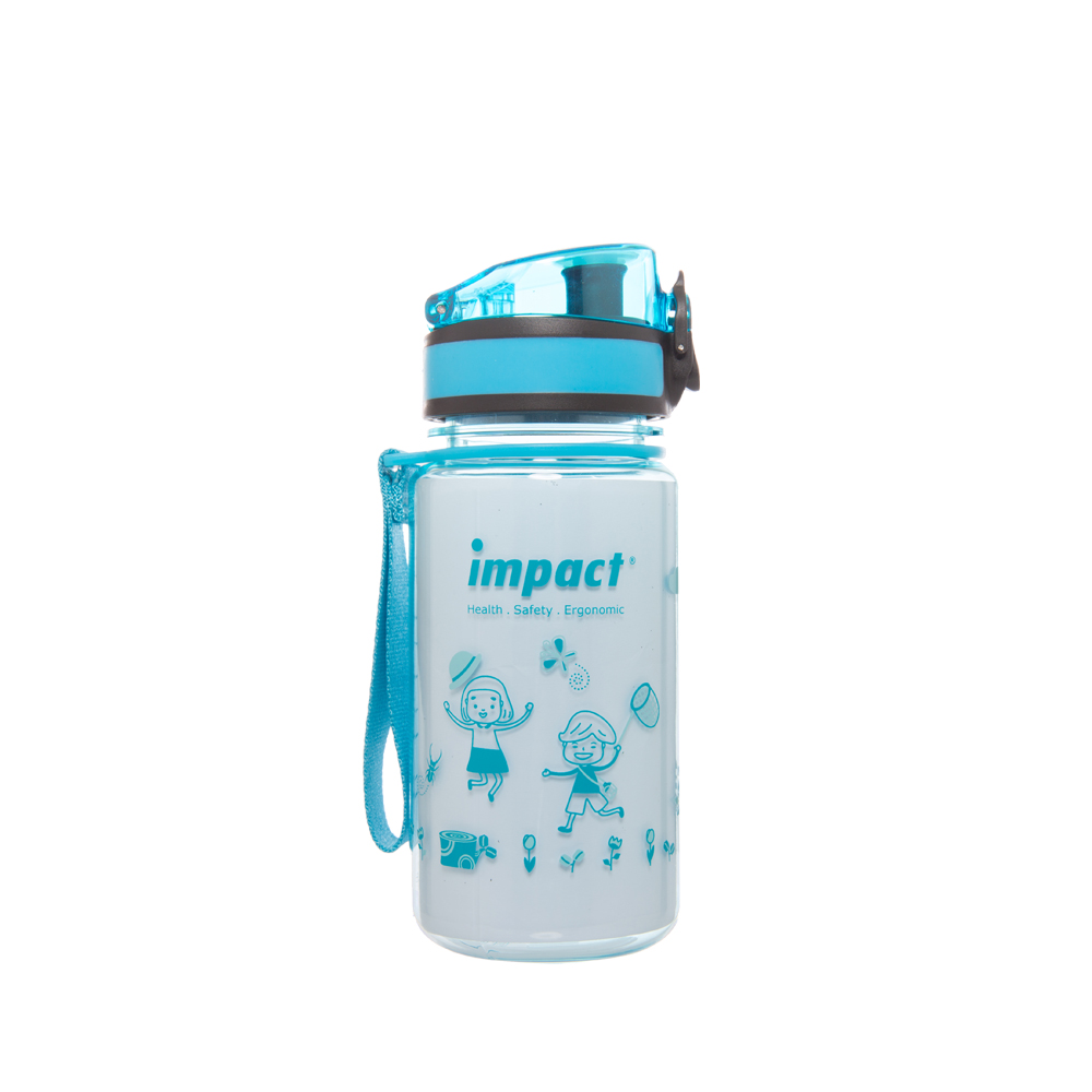 【IMPACT】怡寶兒童童趣彈蓋兒童水壺/水杯(350ML)-藍綠 IM00B04BG (IMKA)
