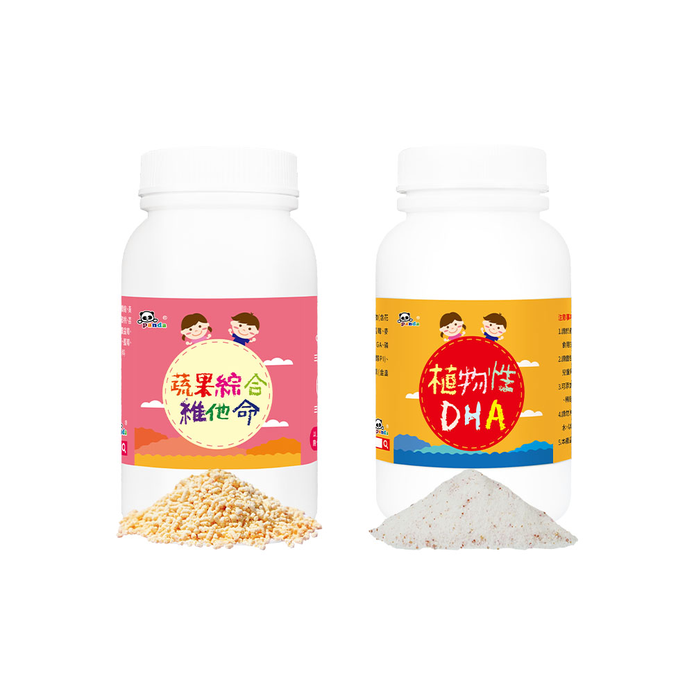 植物性DHA粉+蔬果綜合維他命粉  | 含 MFGM 乳脂球膜 神經鞘磷脂營養品  DHA添加木鱉果配方    |食物型態綜合維生素礦物質 嚴選30種彩虹蔬果_1