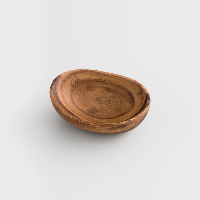 SADOMAIN 自然木質 12cm 洋槐木橢圓碗│單品_0