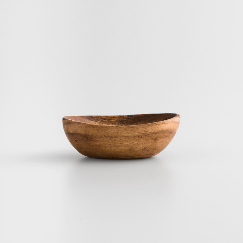 SADOMAIN 自然木質 12cm 洋槐木橢圓碗│單品_1