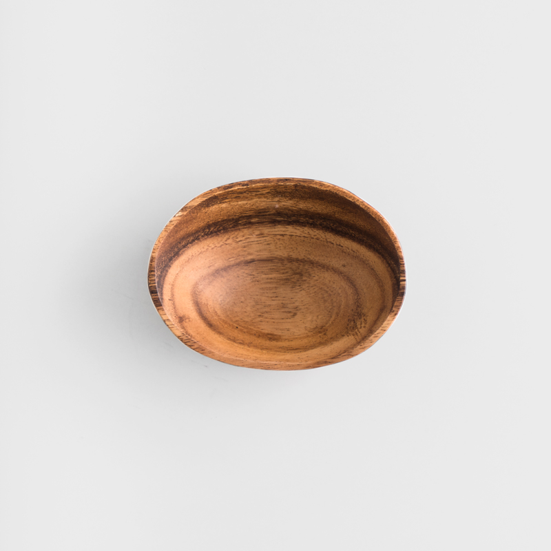 SADOMAIN 自然木質 12cm 洋槐木橢圓碗│單品_3