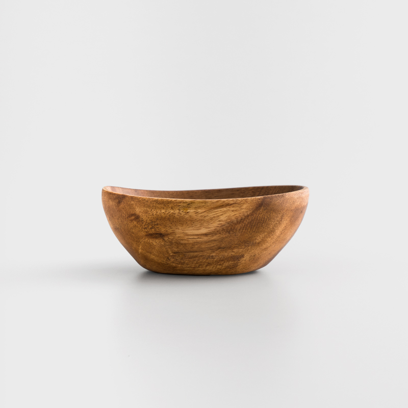 SADOMAIN 自然木質 13cm 洋槐木橢圓碗│單品_1