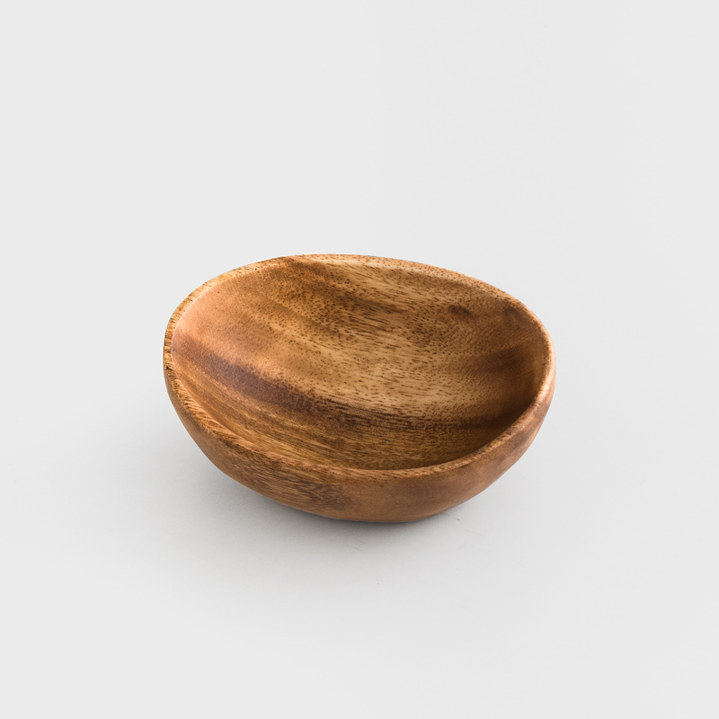 SADOMAIN 自然木質 13cm 洋槐木橢圓碗│單品_3