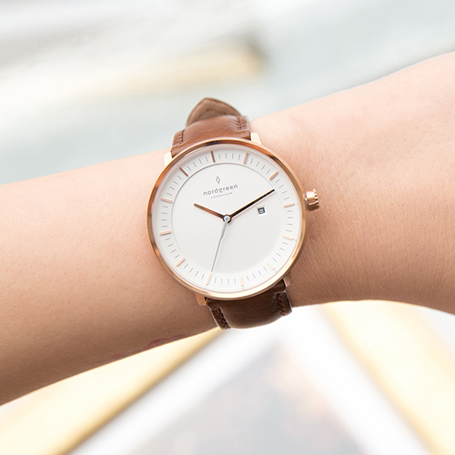 【限時加碼・贈原廠錶帶】現貨 ND手錶 Philosopher 哲學家 36mm 玫瑰金殼×白面 復古棕真皮錶帶 Nordgreen 北歐設計師手錶 PH36RGLEBRXX 熱賣中!_5