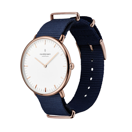 【限時加碼・贈原廠錶帶】ND手錶 Native 本真 40mm 玫瑰金殼×白面 北歐藍尼龍錶帶 Nordgreen 北歐設計師手錶 NR40RGNYNAXX 熱賣中!_6