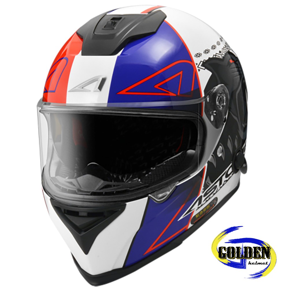 Astone GTB800 AO5 白紅藍 全罩式安全帽 (內藏墨鏡)【預計九月底到貨】_1