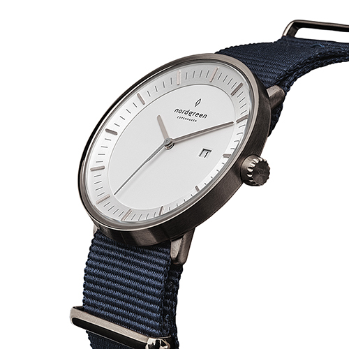 【超值組合・限時8折】ND精裝禮盒 Philosopher 哲學家 40mm 深空灰殼×白面 北歐藍尼龍錶帶+極夜黑真皮錶帶+深空灰米蘭錶帶 Nordgreen 北歐設計師手錶 PH40GMNYNALBLMGU 組合裝 熱賣中!_3