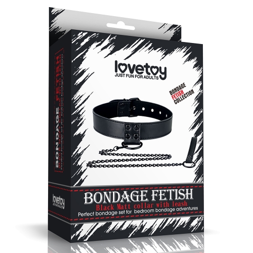 Lovetoy 虐戀系列-皮革頸套+金屬鍊條 (LV761003)_0