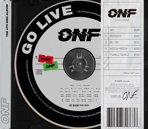 ONF - GO LIVE (4TH MINI ALBUM) 迷你四輯 CD (韓國進口版)_0