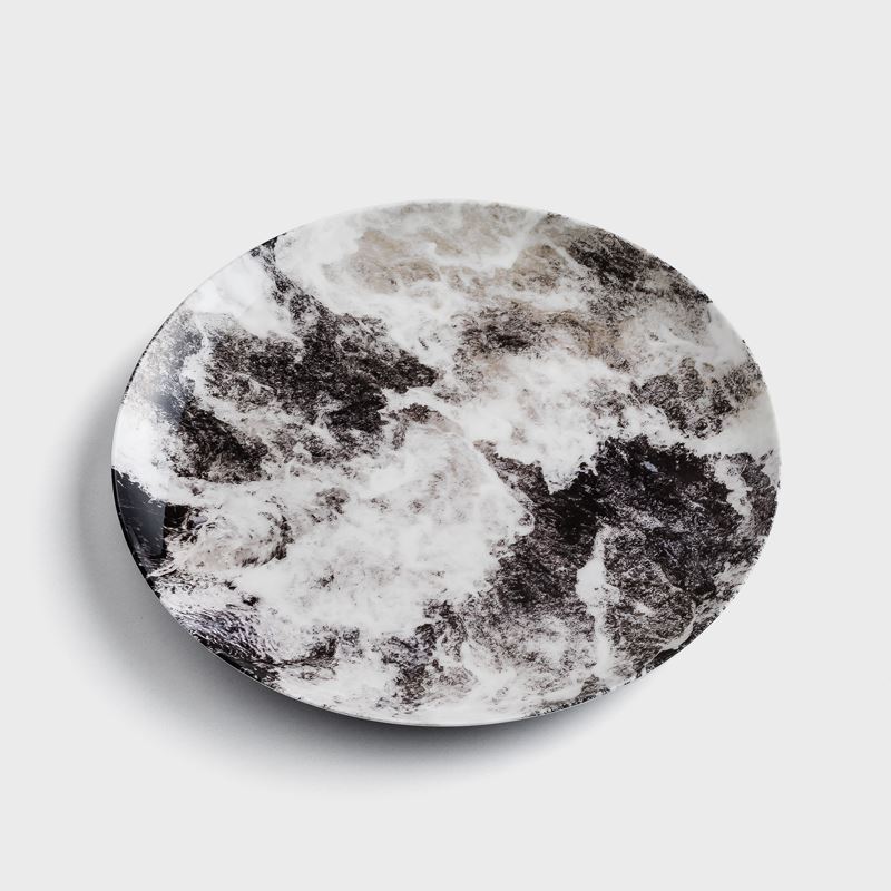 WAGA Earth Whisper Ink Expression Bone China Ceramic Plate 20cm_1