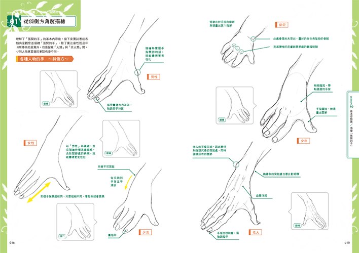手的繪製訣竅 動畫導演 神志那弘志的人體部位插畫講座 墊腳石購物網